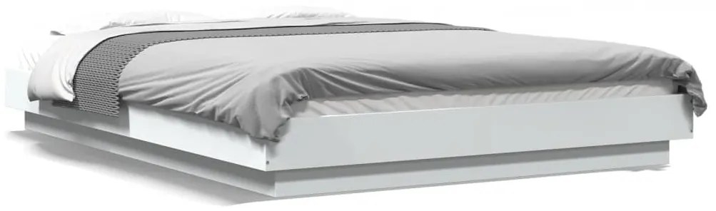 Giroletto Con Luci Led Bianco 120x200 Cm İn Legno Multistrato /