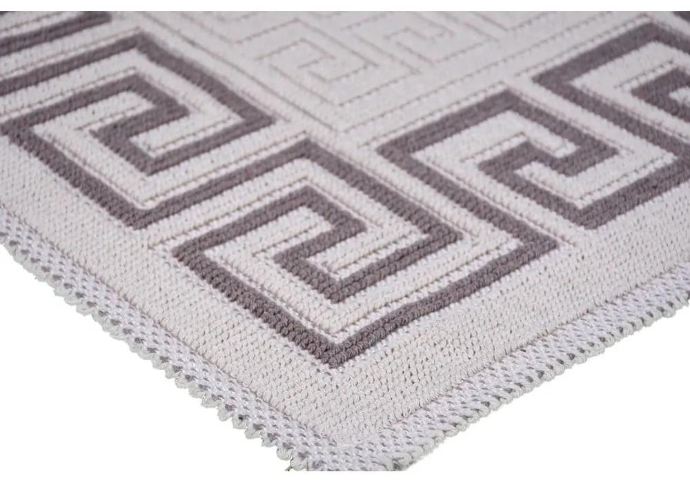 Tappeto in cotone grigio e beige , 60 x 90 cm Versace - Vitaus