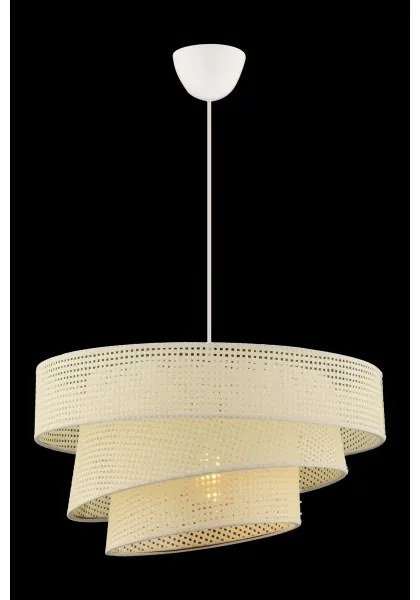 Lampada a sospensione su cavo COUPER 1xE27/60W/230V bianca