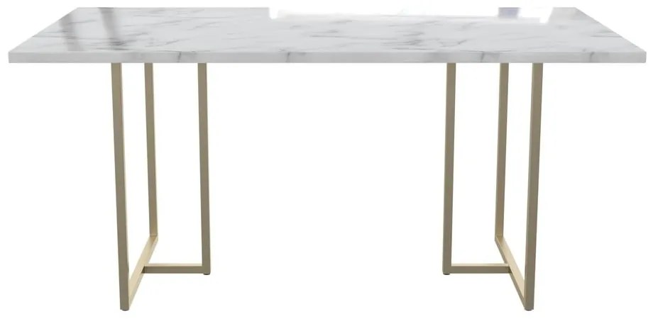 Tavolo da pranzo con effetto marmo 90x160 cm Astor – CosmoLiving by Cosmopolitan