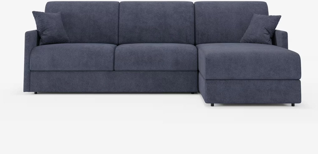 Tommy Divano Letto con penisola contenitore - design minimal e sfoderabile in tessuto smacchiabile simil cotone T33