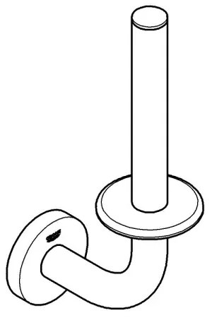 GROHE 411862430 - Porta riserva per carta igienica START 116 x 232 mm nero