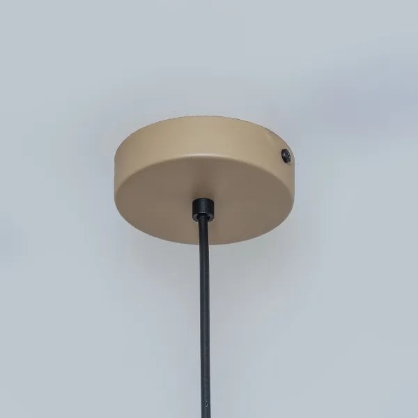 Lampadario a sospensione ETNA II 1x E27/15W/230V Ø 18,5 cm beige
