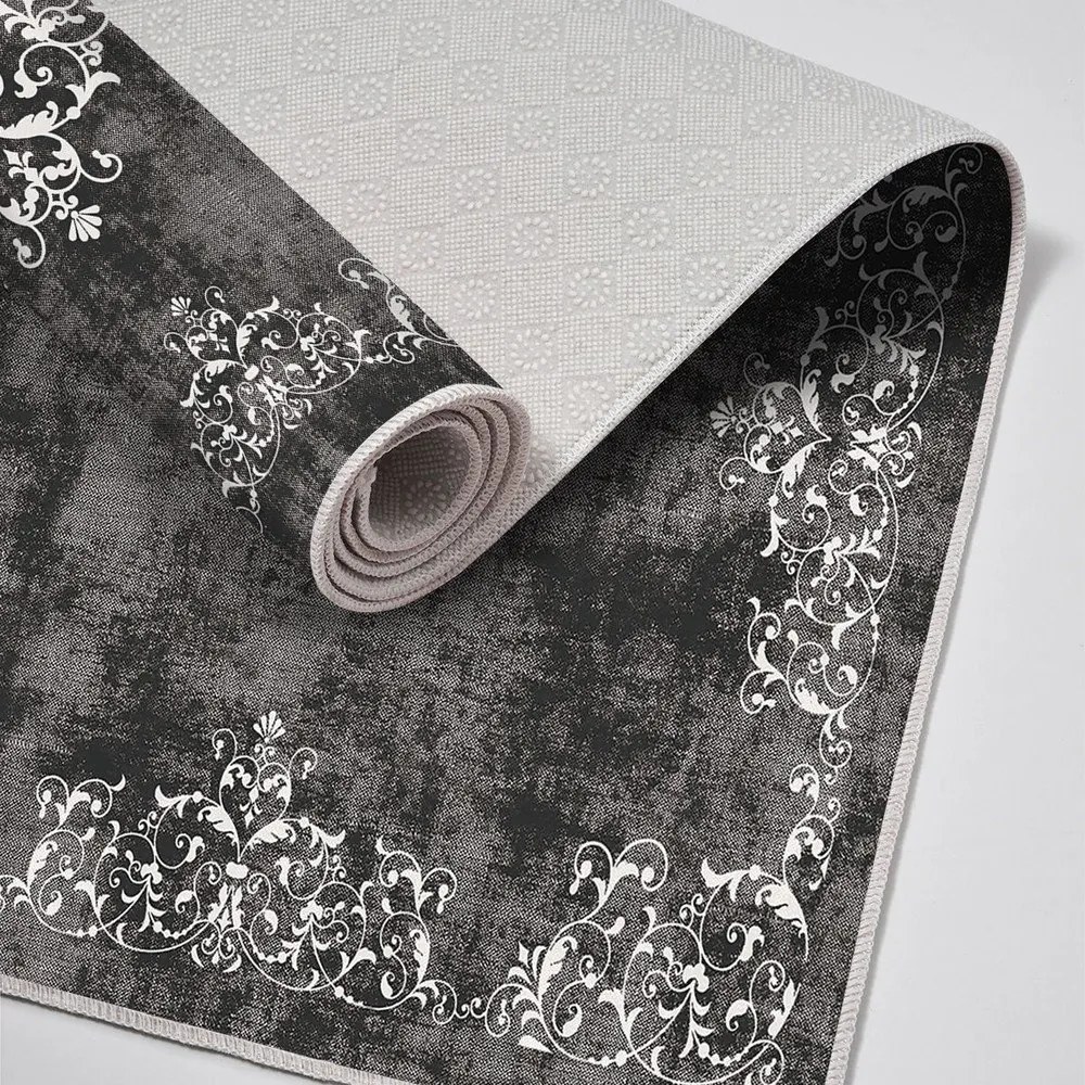 Set di tappetini per il bagno grigi 2 pz 60x100 cm – Foutastic