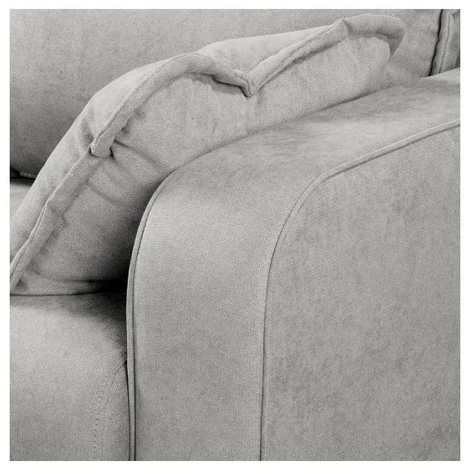 Divano angolare grigio chiaro (angolo sinistro) Beata - Ropez