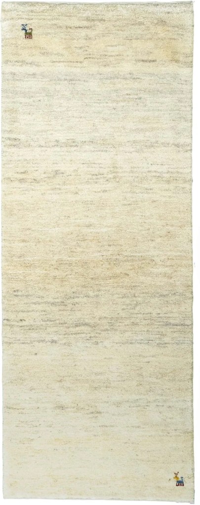 Gabbeh Tappeto 200x80 Beige (Iran) Annodato A Mano