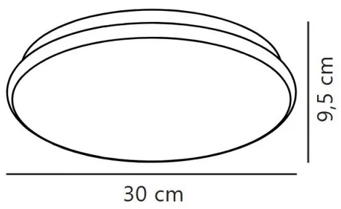 Nordlux - Plafoniera da bagno a LED MONTONE LED/10W/230V IP44 Ø 30 cm