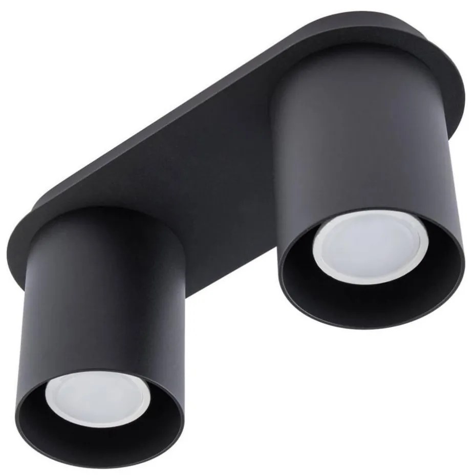 Plafoniera CREEP 2xGU10/25W/230V nera