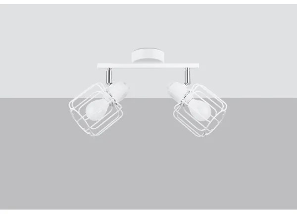 Sollux SL.1112 - Faretto BELUCI 2xE14/40W/230V bianco