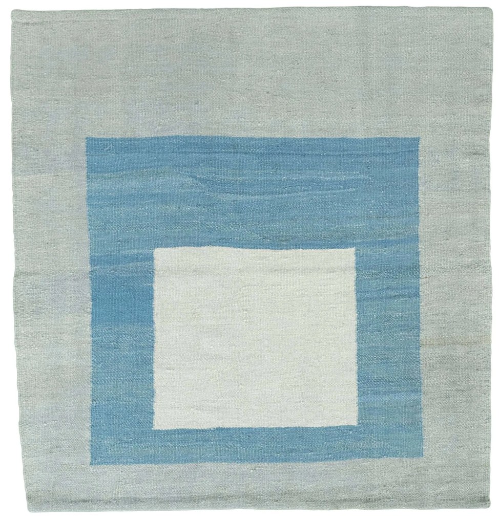 Kilim Tappeto persiano 130x120 Blu (Iran) Tessuto A Mano