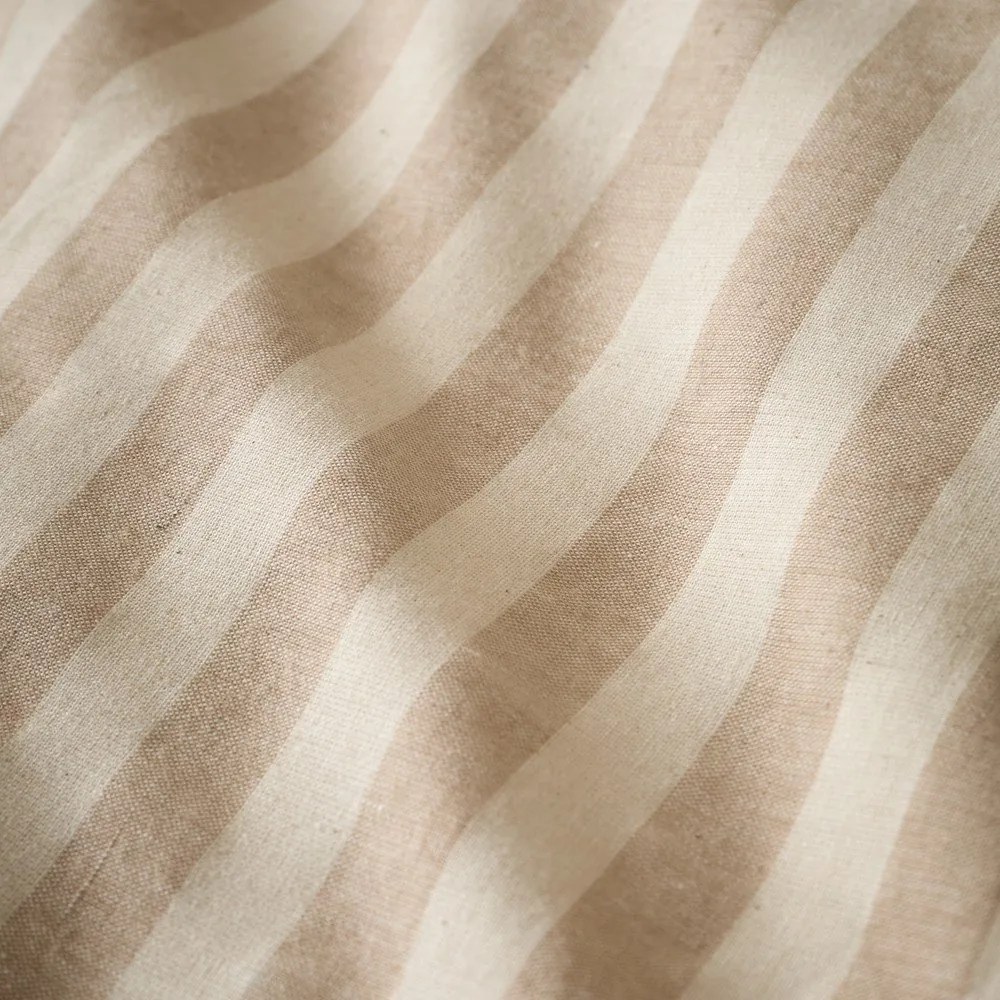 Set copripiumino e federa arancione per letto singolo 135x200 cm Cotton Rich Woven Stripe – Pineapple Elephant