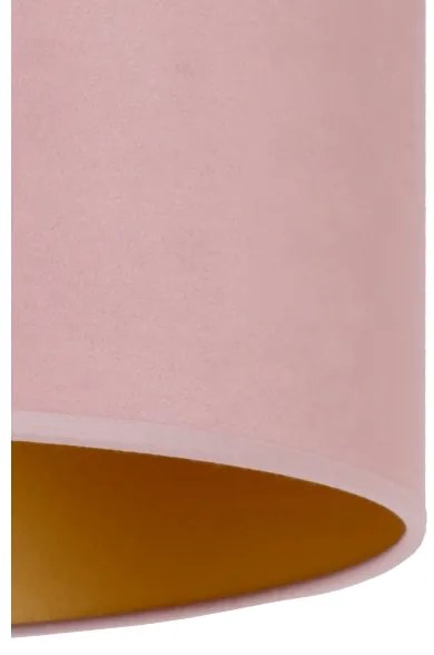 Duolla - Plafoniera ROLLER 1xE27/15W/230V diametro 40 cm rosa/oro