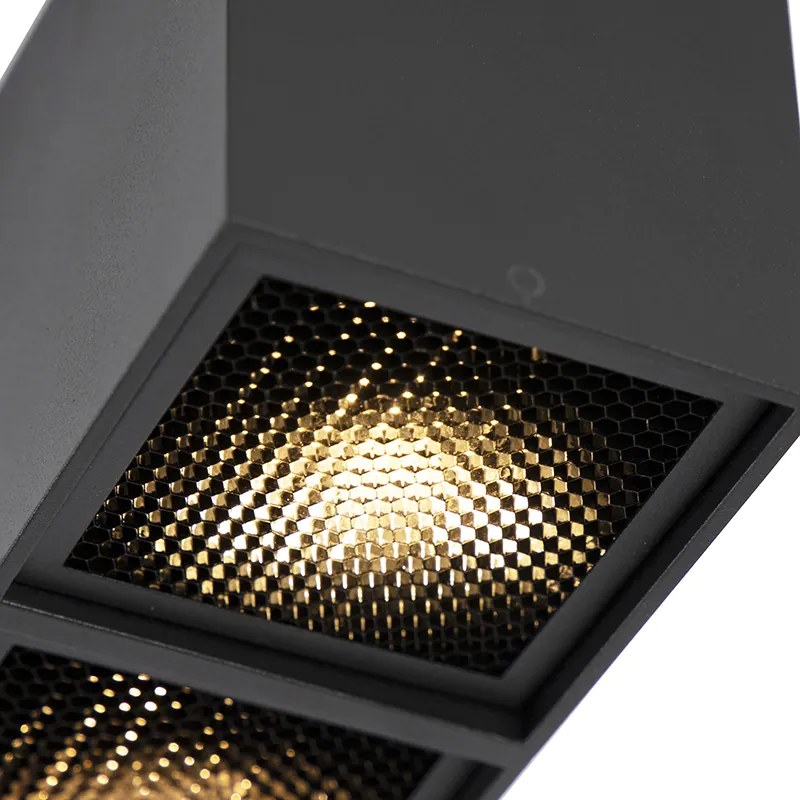 Faretto di design nero 2 luci - Qubo Honey