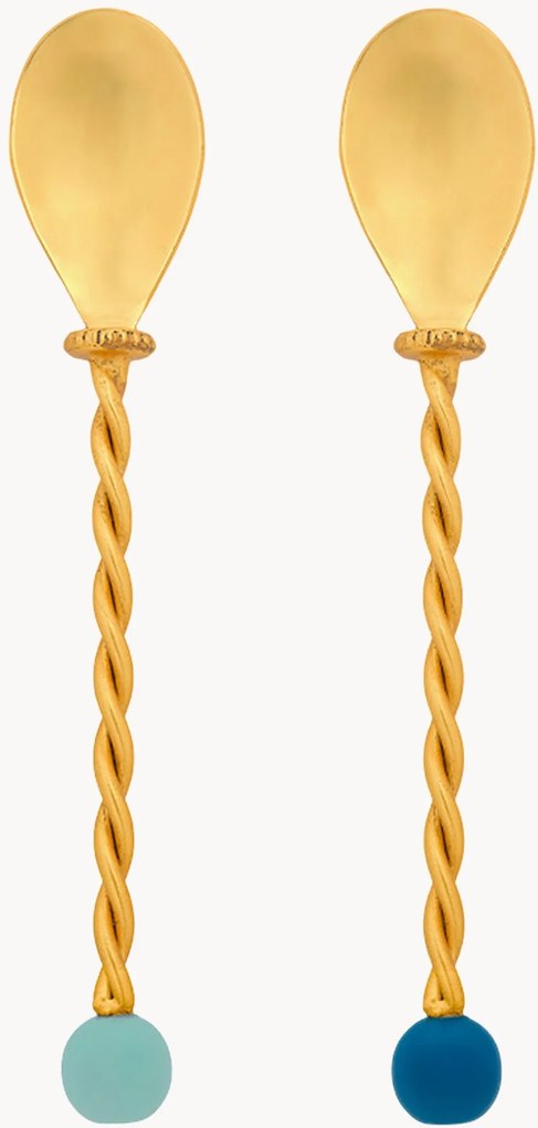 Set di 2 cucchiai da cocktail in acciaio inossidabile Torchon