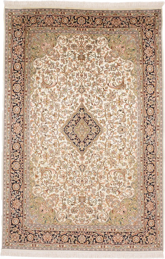 Cashmere Silk Tappeto orientale 180 x 120 (Indian) Annodato A Mano