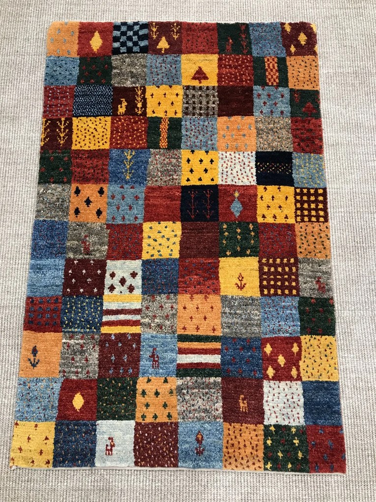 Gabbeh Tappeto 80 x 120 (Iran) Annodato A Mano