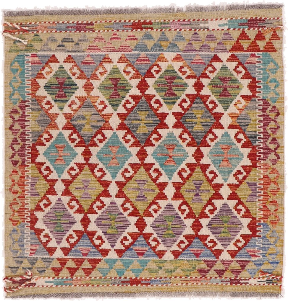Kilim Tappeto orientale 110x100 (Afghanistan) Tessuto A Mano