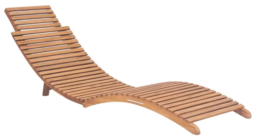 Lettini prendisole 2 pz con cuscini in legno massello di teak