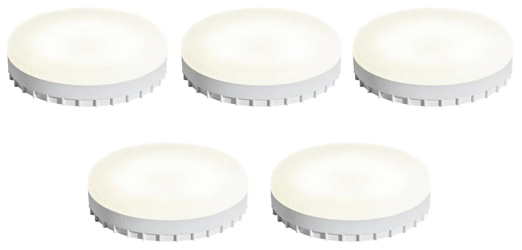 Set di 5 Lampadine LED GX53 Dim to Warm a 3 fasi 7W 750 lm 2700K-4000K