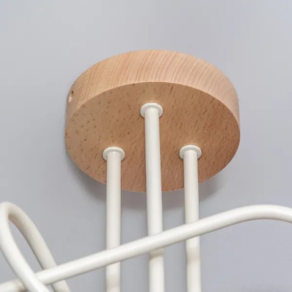 Plafoniera OXFORD 3xE27/15W/230V, finitura pino/crema