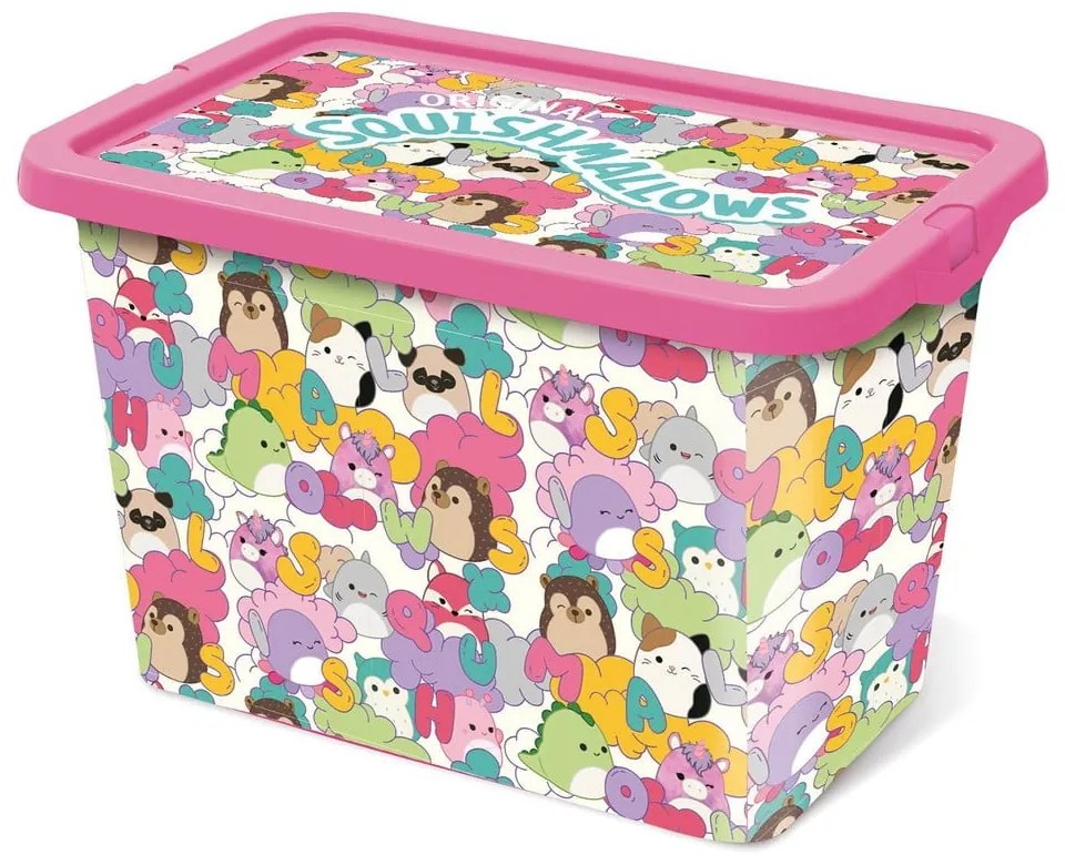 Contenitore di plastica per bambini 29x19x18 cm Stor - SQUISHMALLOWS