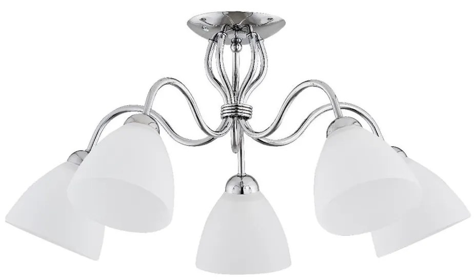 Lampadario a plafone ARIEL 5xE27/15W/230V cromo