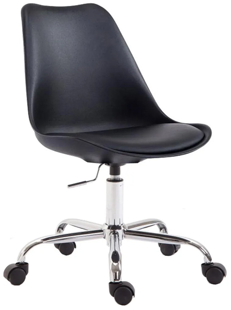 Sedia Da Ufficio Toulouse İn Plastica Ergonomicamente Comoda. / Schwarz