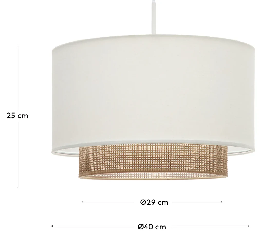 Kave Home - Paralume per lampada da soffitto Erna in bambù