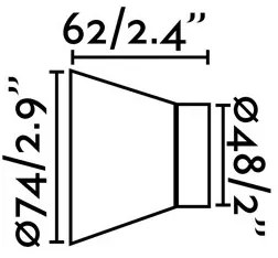 Faro 62300 - Applique KERA 1xE27/15W/230V