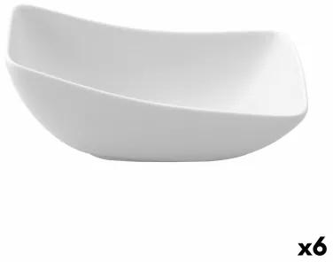 Ciotola Ariane Vital Quadrato Ceramica Bianco (Ø 14 cm) (6 Unità)