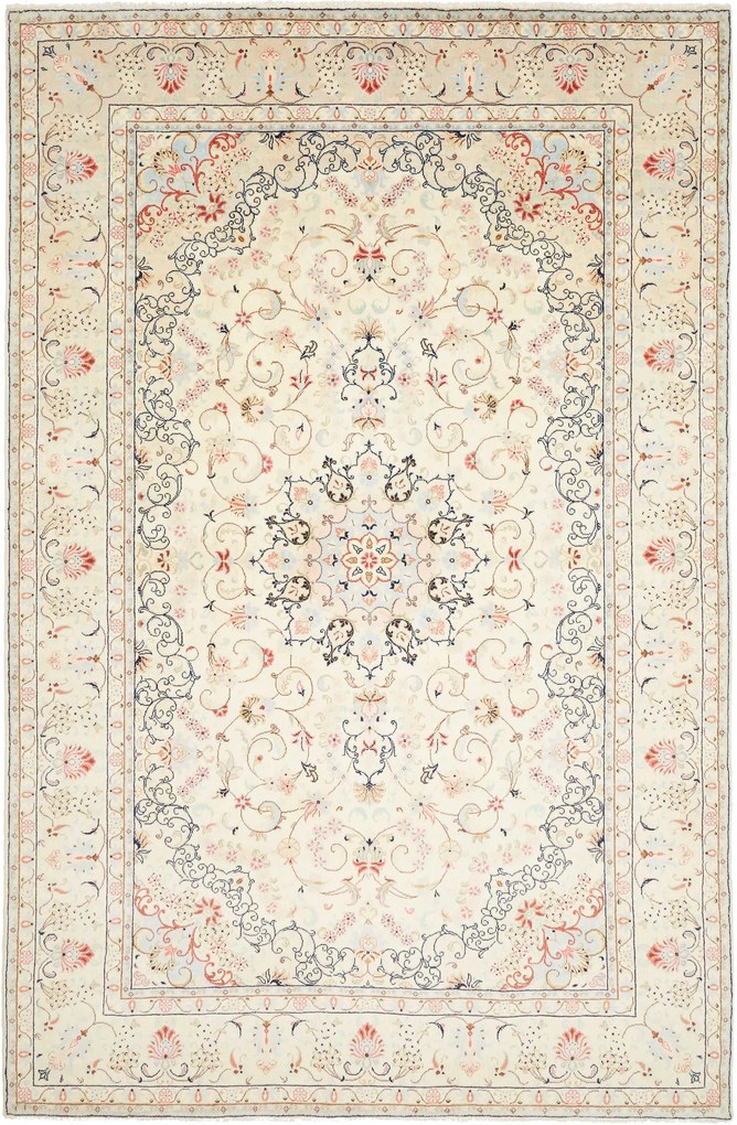 Kashan Tappeto persiano 300 x 200 Blu (Iran) Annodato A Mano