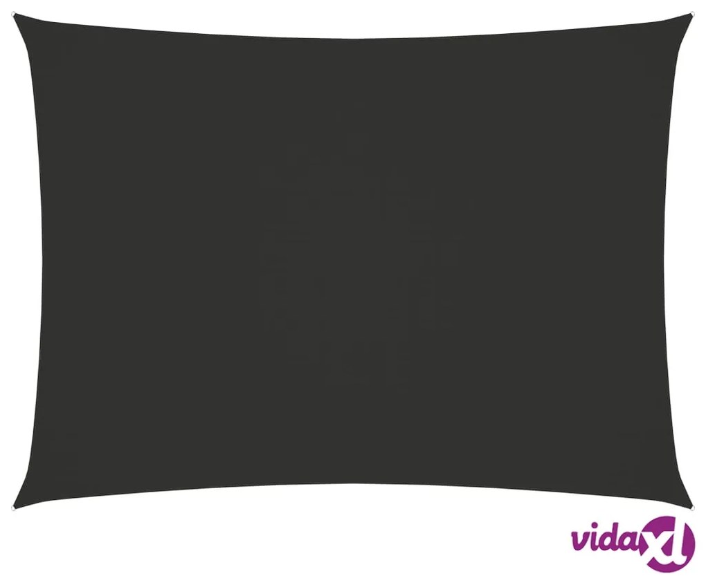 vidaXL Parasole a Vela Oxford Rettangolare 2,5x4,5 m Antracite