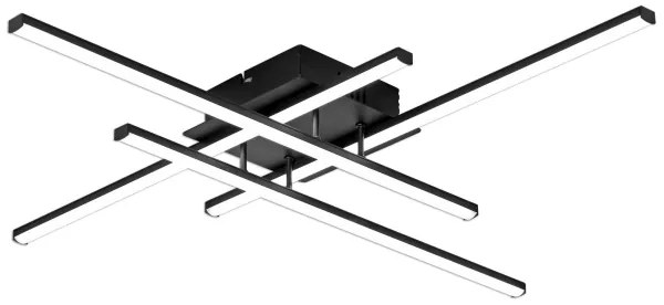 Brilagi - Plafoniera a LED STRIPES LED/37W/230V nera