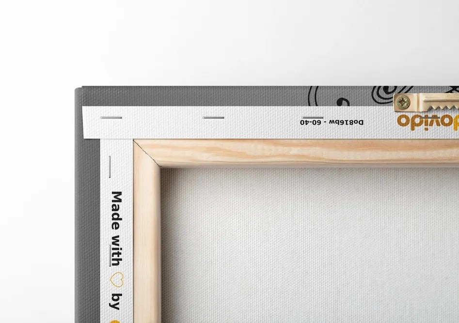 Quadro su tela – Mandala in bianco e nero