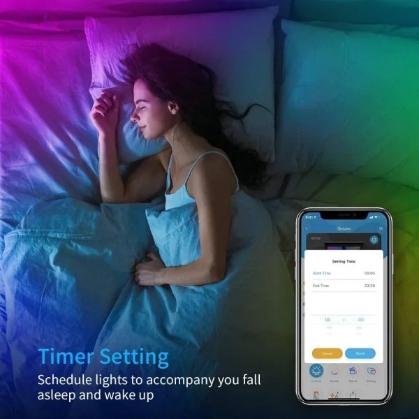 Govee - Striscia LED RGB dimmerabile SMART LED/36W/24V 10m Wi-Fi