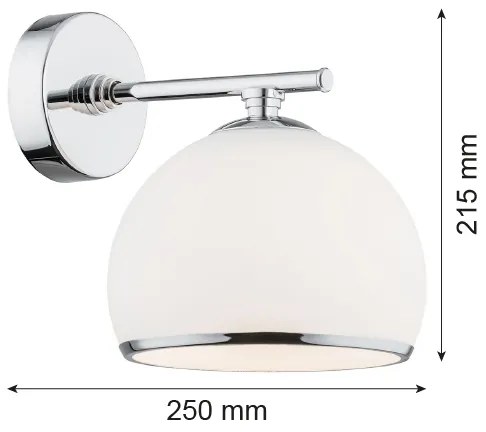 Argon 4254 - Applique MARBELLA 1xE27/15W/230V cromo