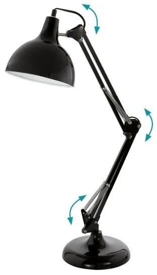 Eglo 94697 - Lampada da tavolo BORGILLIO 1xE27/40W/230V