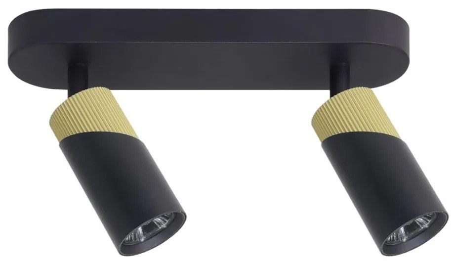 Faretto NEO 2xGU10/8W/230V nero/oro
