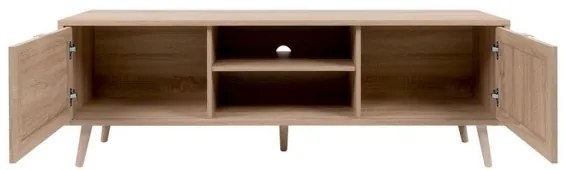 Mobile Porta TV 150 Cm 2 Ante Effetto Vimini Bali 56A