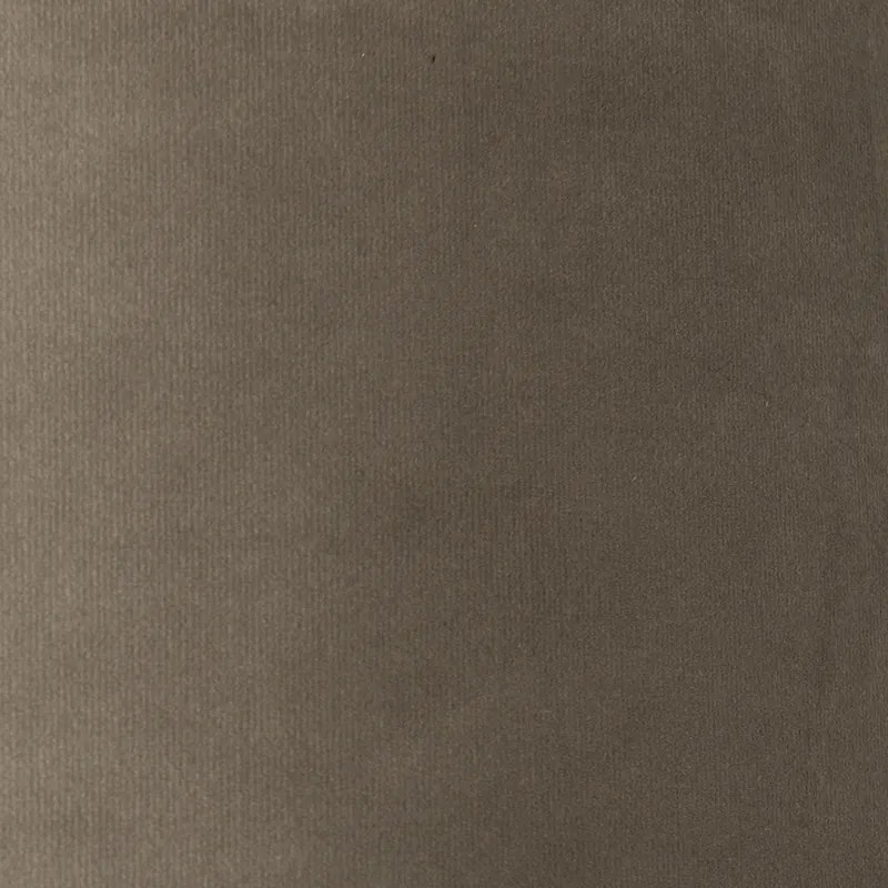 Paralume in velluto color tortora 35/35/20 con interno dorato