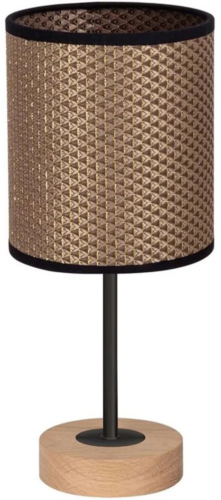 Spot-Light 7017401011553 - Lampada da tavolo BENITA 1xE27/60W/230V rovere