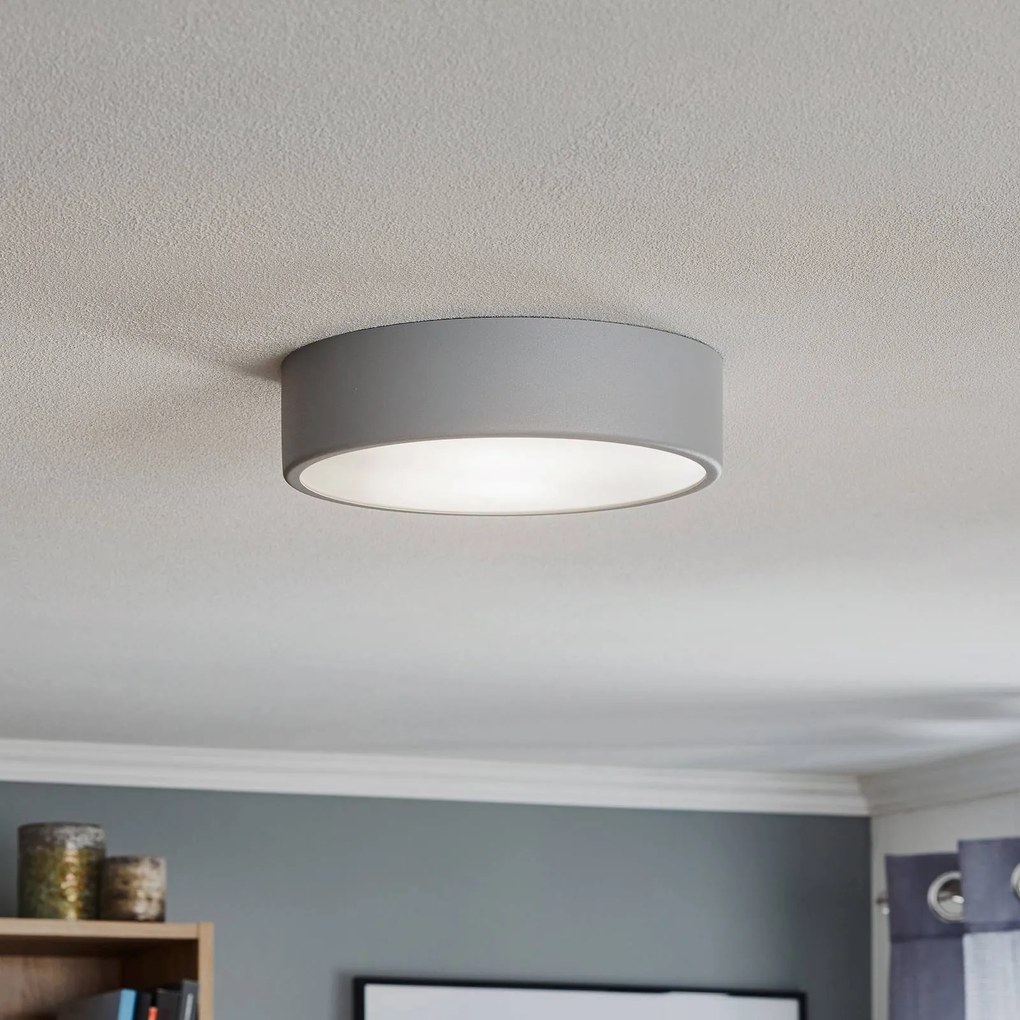Plafoniera soffitto Cleo 300 TEMAR LIGHTING, dimmerabile, Alluminio / Grigio / Zincato, Soggiorno / Sala da pranzo, Metallo, Moderno, Plafoniera