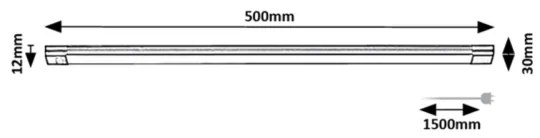 Rabalux 78026 - Lampada LED sottopensile con sensore HANSON LED/8W/230V 3000K