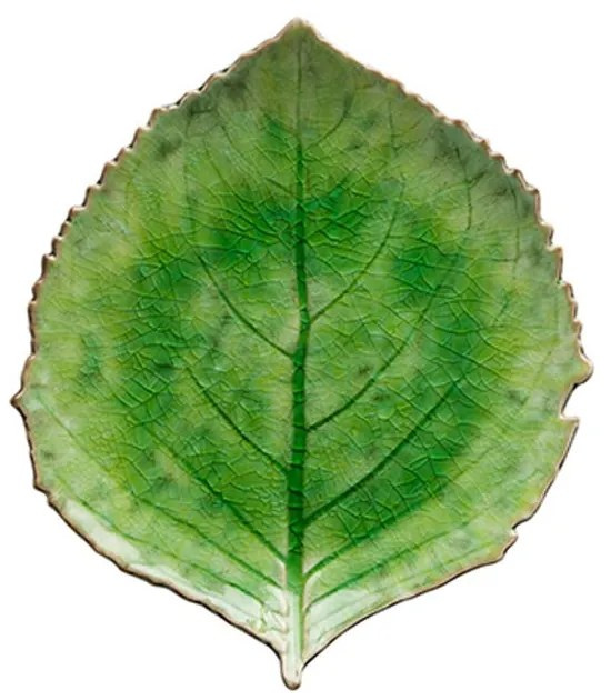 Piatto in gres verde, 19 x 22 cm Riviera - Costa Nova