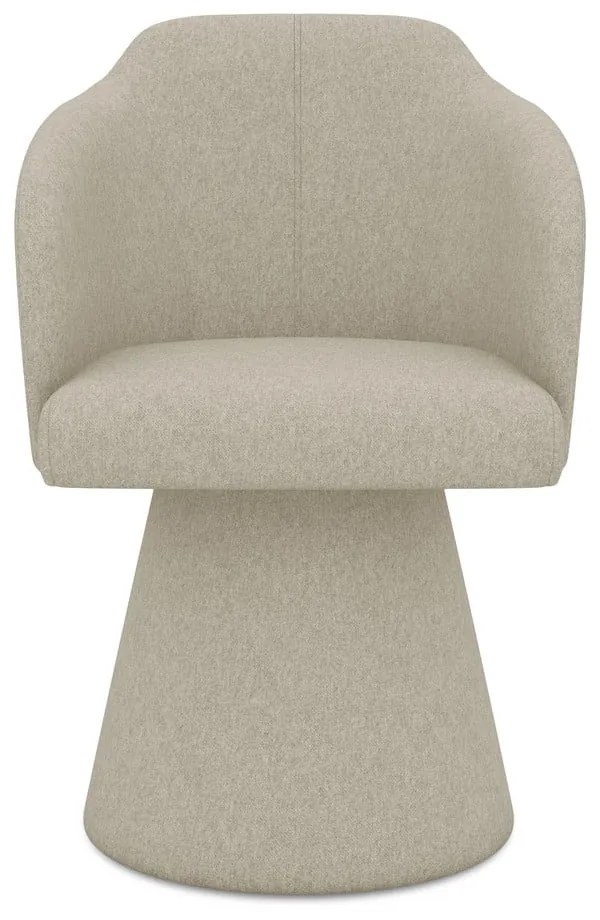 Sedia da pranzo beige in imbottito Kanoa – Makamii