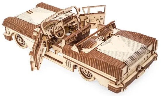 Ugears - 3D puzzle meccanico in legno Cabriolet