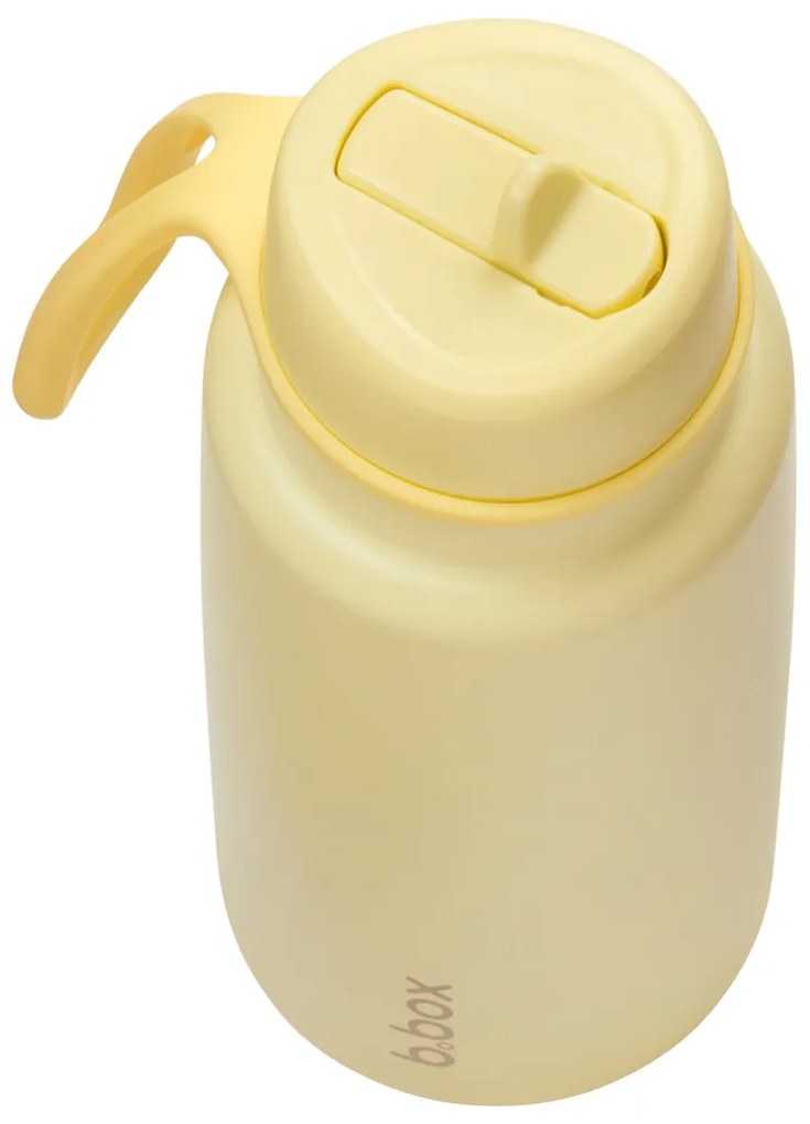 Bottiglia termica in acciaio inox con cannuccia 1l - lemon twist