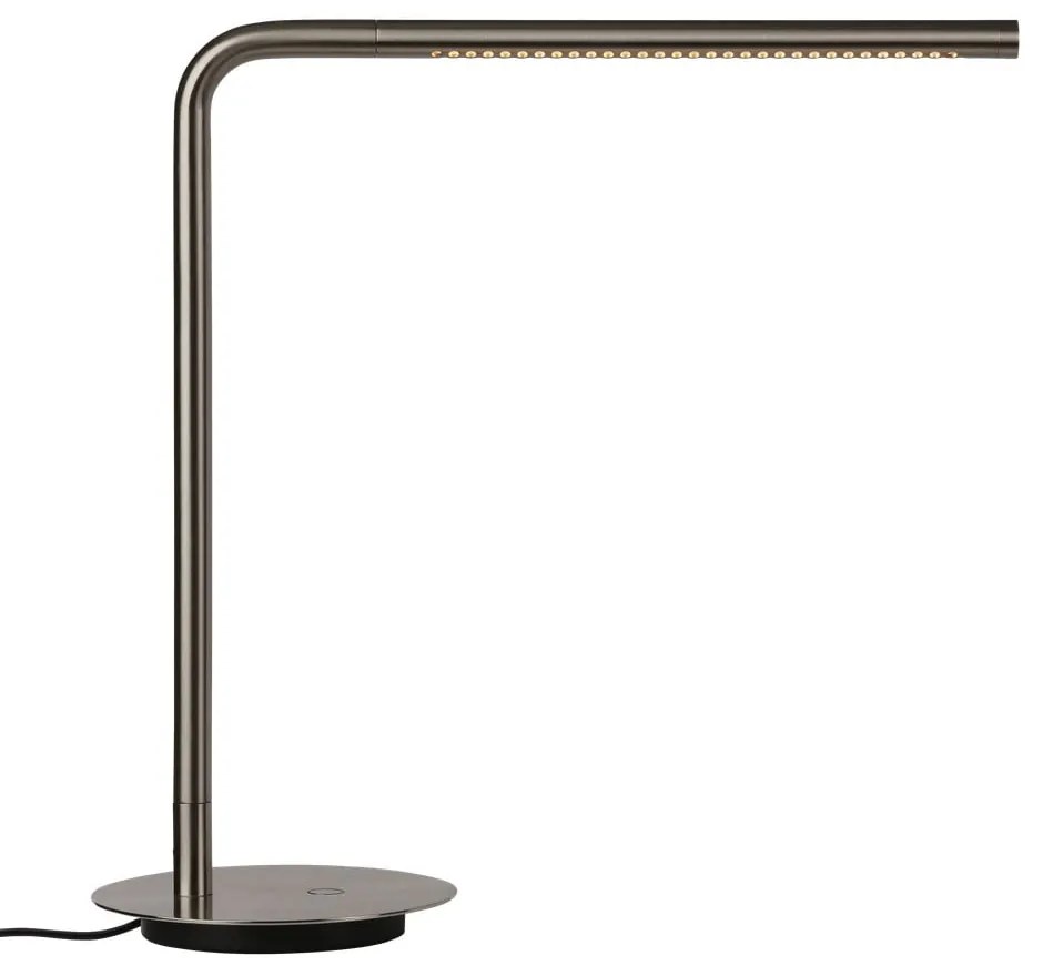 Lampada da tavolo LED argentata in metallo con intensità regolabile (altezza totale 46 cm) Omni Table – UMAGE