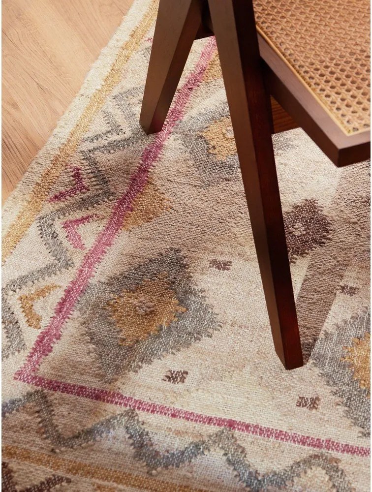 Passatoia color crema in iuta tessuta a mano 80x200 cm Roya Imani – Elle Decoration