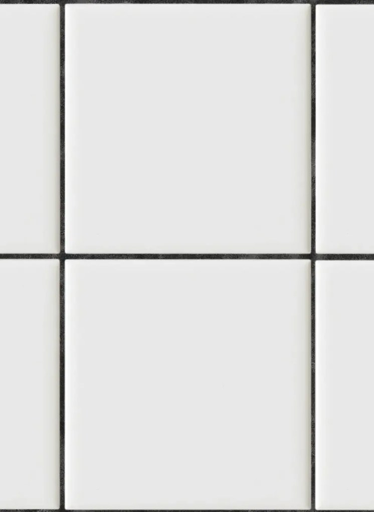 Rebel Walls Tapete Square Tiles - Clean White
